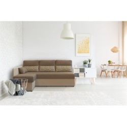 Sofa - lova PB KMN19-2 + pufas